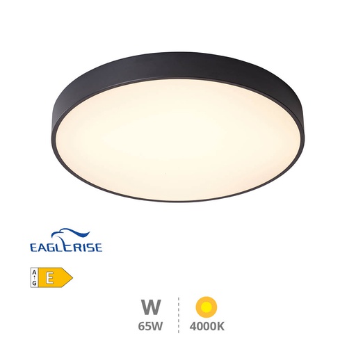 [203605082] Plafón techo LED Kataja 65W 4000K Negro