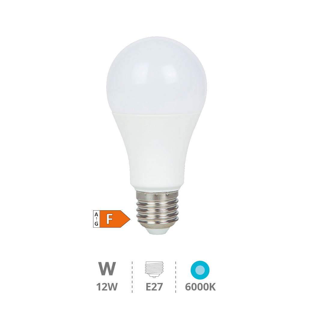 Bombilla LED estándar A60 12W E27 6000K - Libertina