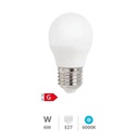 [200690077] Bombilla LED esférica 6W E27 6000K - Libertina