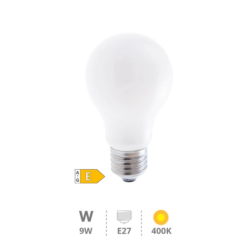 Bombilla LED estándar Serie Cristal 9W E27 4000K