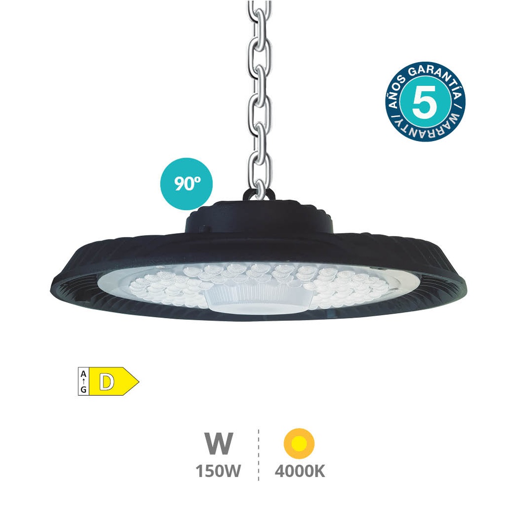 Campana industrial LED Titas 150W 90º 4000K