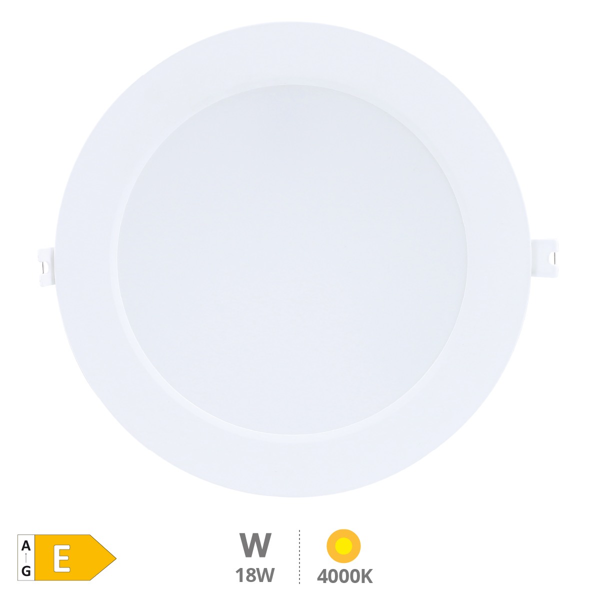 Downlight empotrable LED redondo Dumba 18W 4000K Blanco - Libertina