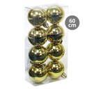 [204635006] Pack 8 bolas de navidad 6cm Dorado