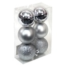 [204635008] Pack 6 bolas de navidad 8cm Plateado