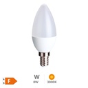 [600015001] Bombilla LED vela 8W E14 3000K - Libertina