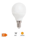 [600005001] Bombilla LED esférica 8W E14 3000K - Libertina