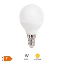 [600005002] Bombilla LED esférica 8W E14 4200K - Libertina