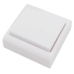 [000200490] Interruptor superficie Blanco 80x80mm 10A 250V