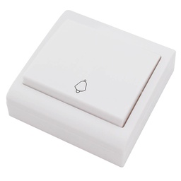 [000200493] Bouton-poussoir de surface cloche blanche 80x80 mm 10A 250 V