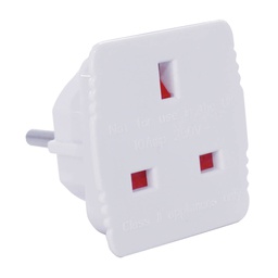 [000200598] EU to UK adpter travel plug 4.8mm