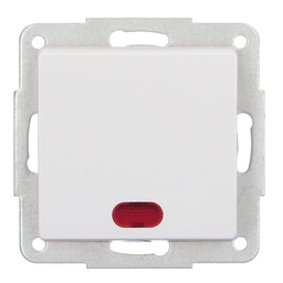 [000201007] Comutador de encastrar Branco 56 x 56 mm com LED