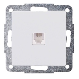 [000201014] Single Telephone recessed terminal 56x56 (6p4c)