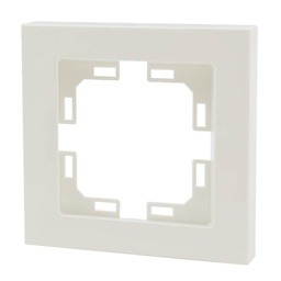 [000201041] Embellecedor empotrar recto para 1modulo/hueco Blanco