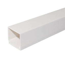 [000300616] Canaleta eléctrica blanca a tornillo 2M 25x25mm