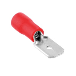 [000303628] Bolsa 50u Enchufable macho plano 4,75/1,5mm Rojo