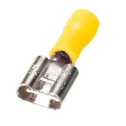 [000303626] Saco 50 un. terminal fêmea plano 7,4/4–6 mm Amarelo