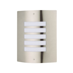 [000700081] Aplique pared Sibe con rejilla E27 Máx. 60W Níquel satín