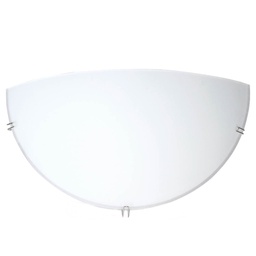 [000701995] Aplique semicircular pared blanco E27 20W(60W)