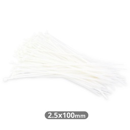 [000900082] Bolsa 100u bridas 100% nylon 100x2.5mm Natural