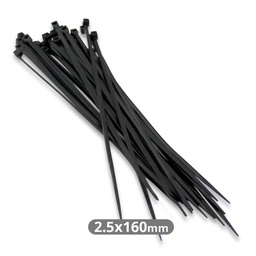 [000900093] Pack 100 Unidades Bridas 160x2.5mm Negro