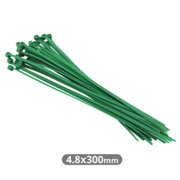 [000901367] Bolsa 25u bridas 100% nylon 300x4.8mm Verde