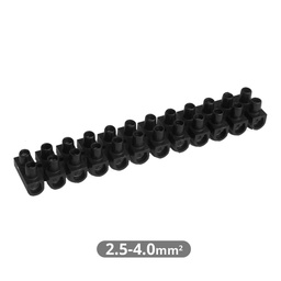 [001000108] 10pcs kit of terminal blocks 4mm2 connection - Black