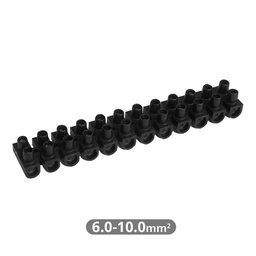 [001000110] 10pcs kit of terminal blocks 10mm2 connection - Black