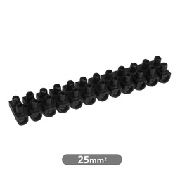 [001000113] Pack 10 Barrettes de Connexion 25 mm2 - Noires