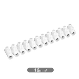 [001000522] Pack 10 Barrettes de Connexion 16 mm2 - Blanches