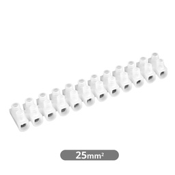 [001000523] 10pcs kit of terminal blocks 25mm2 connection - White