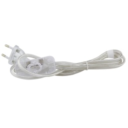 [001102966] Flat connection cable with switch (2x0.75mm) 1.5m transparent