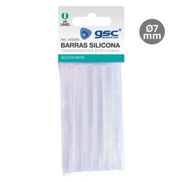 [001403306] Bolsa 6 Barras de silicona transparente Ø7