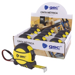 [002101252] Cinta metrica Goma 19mm-5M 12uds/caja expositor