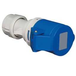 [002300334] Ficha industrial Cetac 3P (2P+t) 16 A IP44 Azul