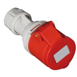 [002300386] Industrial Socket 4P(3P+t) 16A 415V IP44 Red