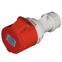 [002300390] Industrial Socket 5P(3P+N+t) 16A 415V IP44 Red