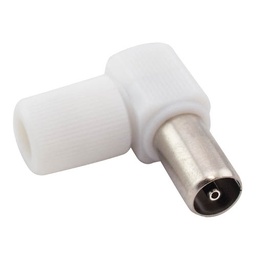 [002600901] Conector hembra TV acodado