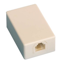 [002600948] Telephone jack 6P4C - white