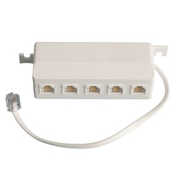 [002600960] Adaptador telefónico 5 saídas 6P/4C RJ11 Branco