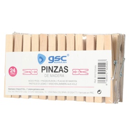 [002702549] Pack 24 pinzas madera - para ropa