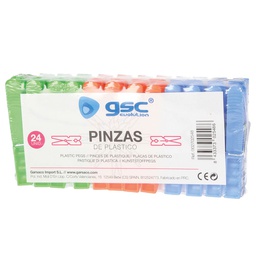 [002702548] Pack 24 pinzas para ropa - plástico