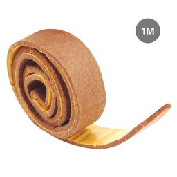 [003802778] Rollo de fieltro adhesivo muebles 25mmx1M - Marron