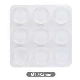 [003802789] Pack 9 gotas protectoras adhesivas 3mm Ø17mm