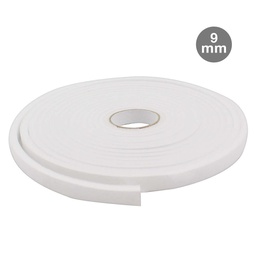 [003803806] Bourrelet adhésif mousse 9mm - 10 M Blanc