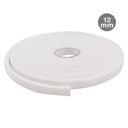 [003803807] Bourrelet adhésif mousse 12 mm - 10 M Blanc