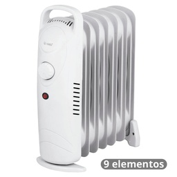 [005101865] Mini-radiateur à bain d’huile à 9 éléments Máx. 900W.