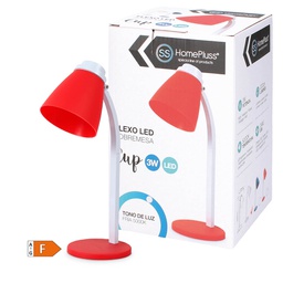 [008000687] Flexo de sobremesa con cable USB 3W Rojo