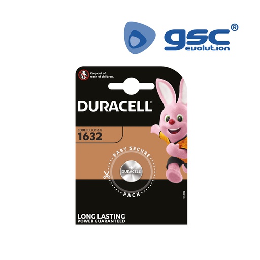 [106000001] Pila litio Duracell DL1632 Blister 1