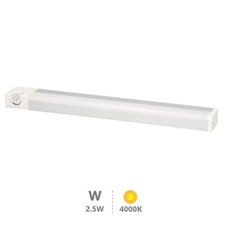 [203000002] Luz de armario LED con sensor crepuscular y movimiento 2,5W 4000K