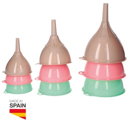 [401045007] Set 3 plastic funnels - 6pcs Shrink